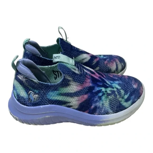 Skechers Kids Slip-On Tie Dye Comfort Sneakers | Girls Size 11 - Picture 1 of 8